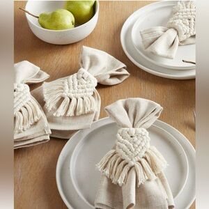Better Homes & Garden 4 Pack Macrame Napkin Rings